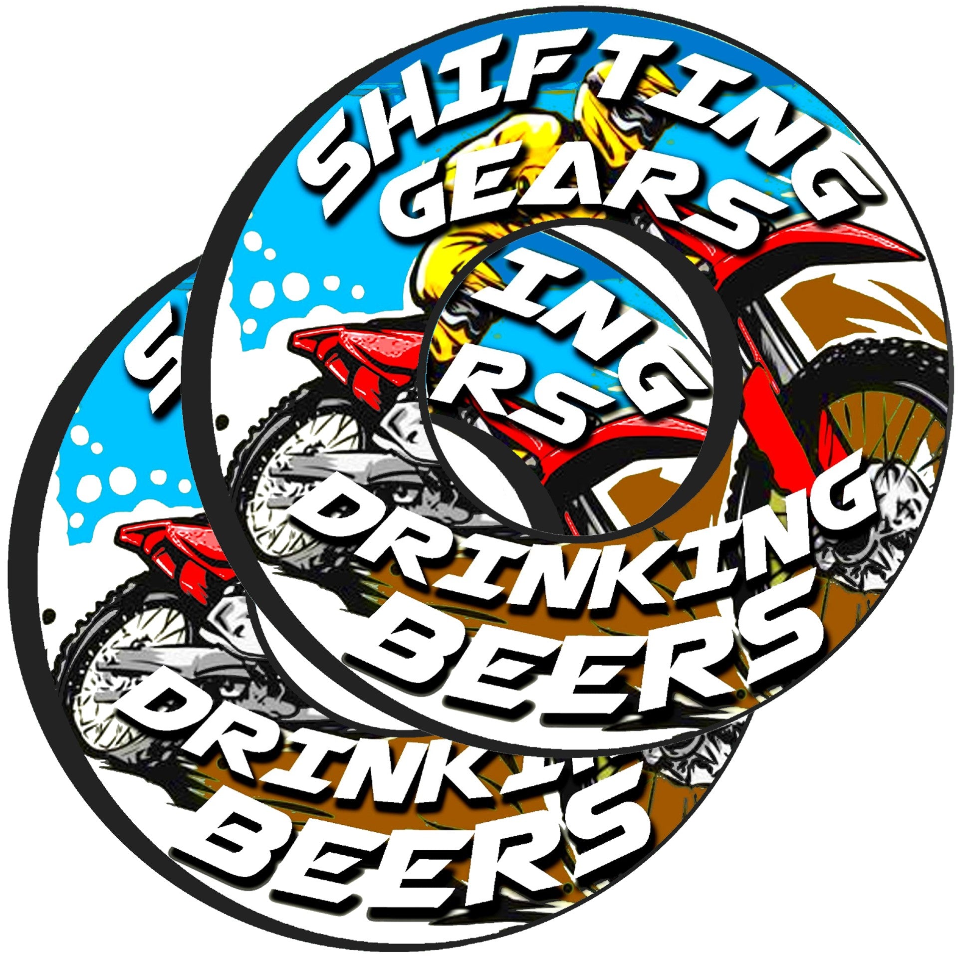 Official Shifting Gears Dirt Bike Grip Donuts