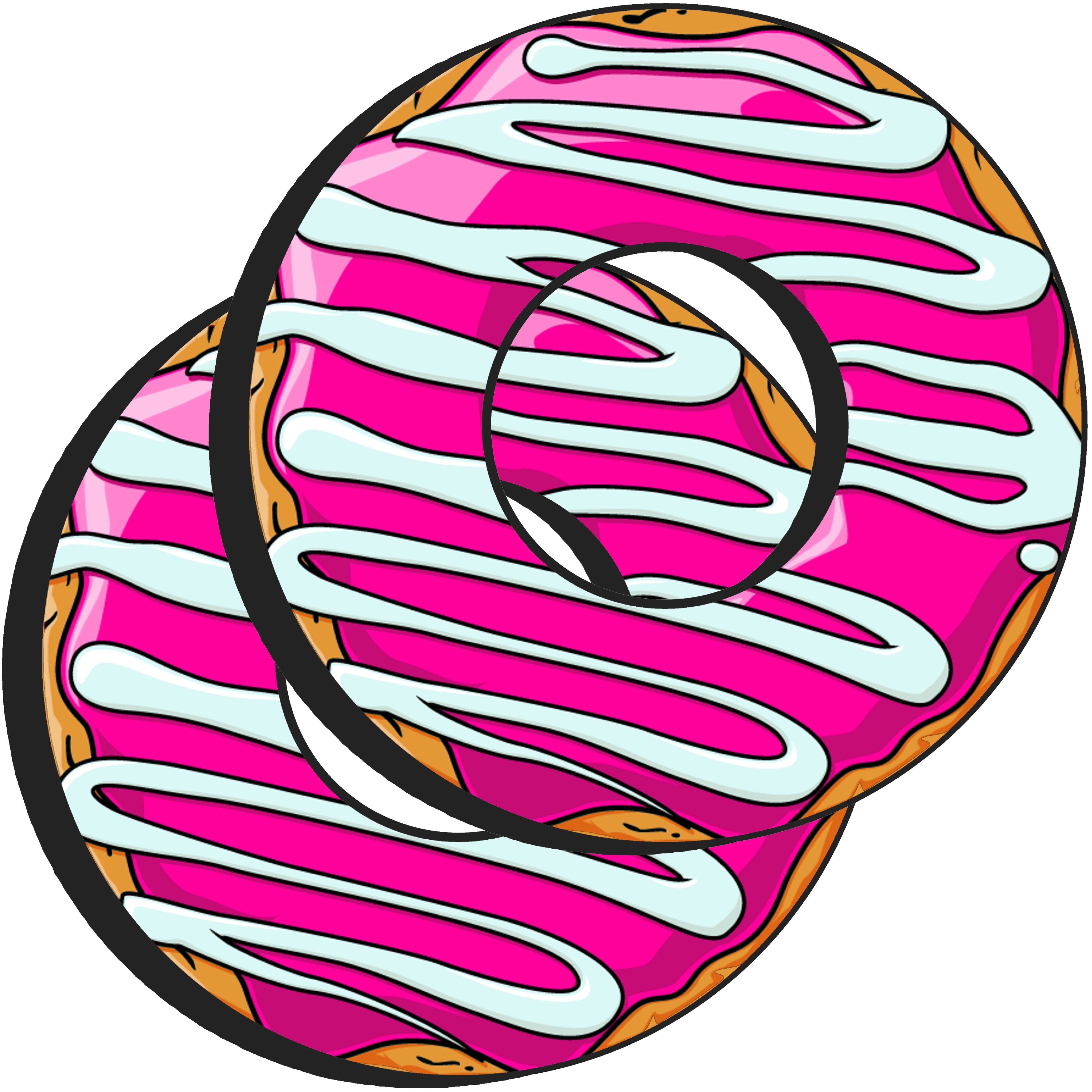 Pink Swirl Doughnut