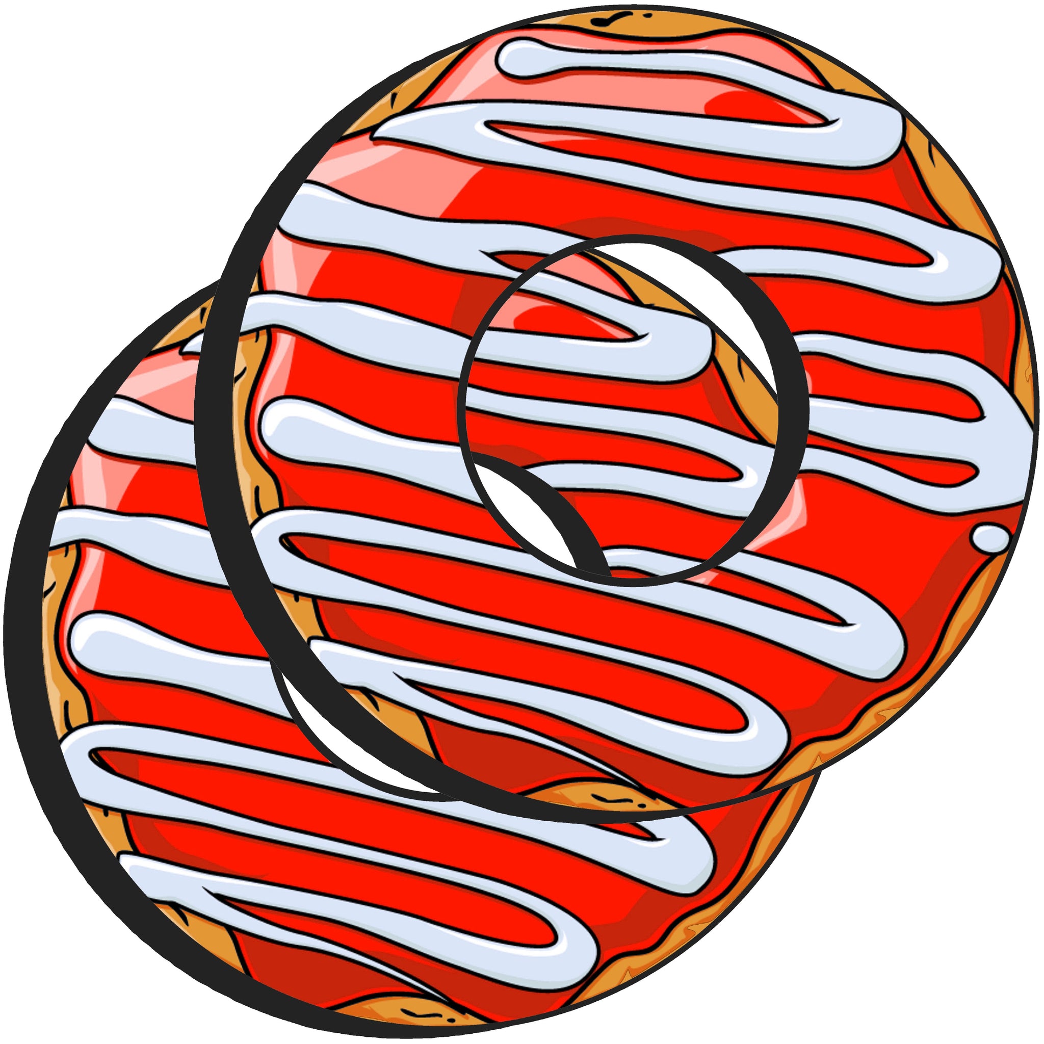 Red Swirl Doughnut