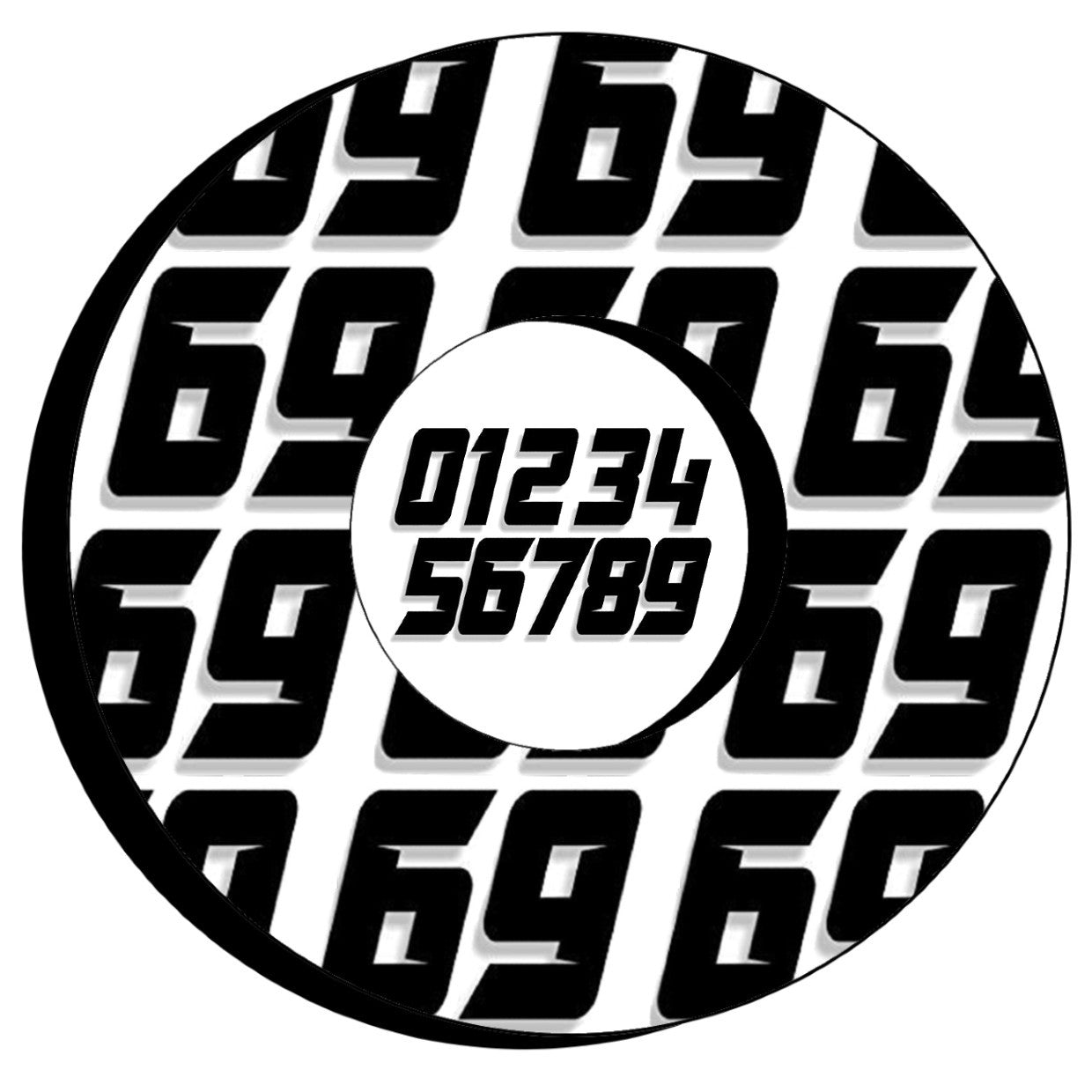 Custom Numbered Grip Donuts